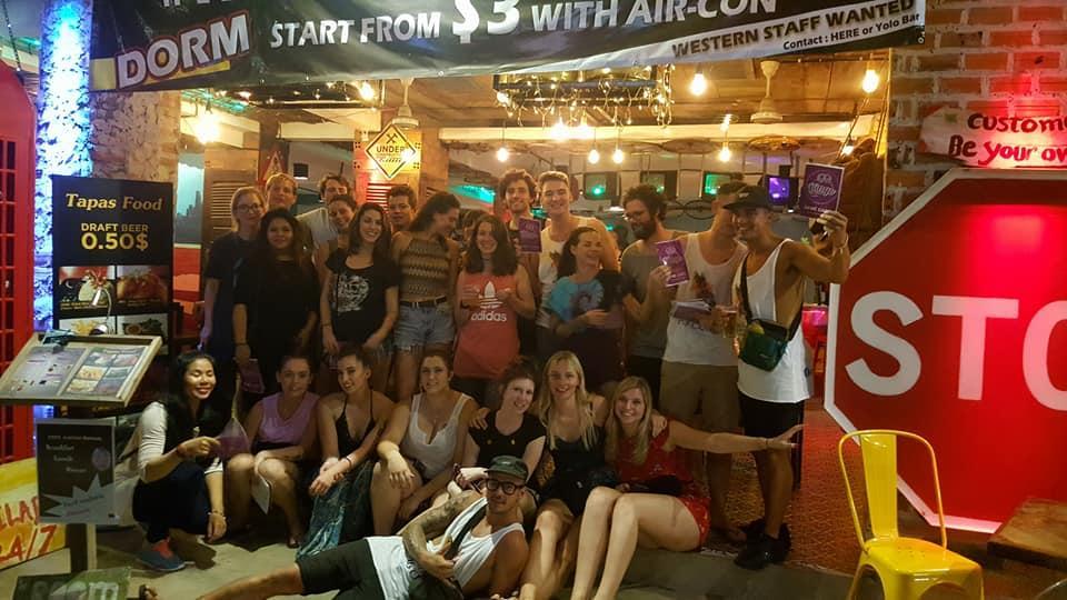 Route 66 Music Restaurant & Hostel Siem Reap Exteriör bild